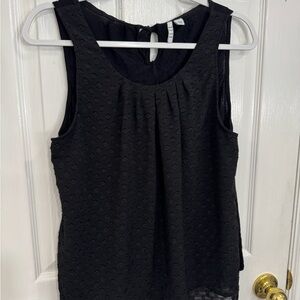 Elle Black Eyelet Sleeveless Camisole